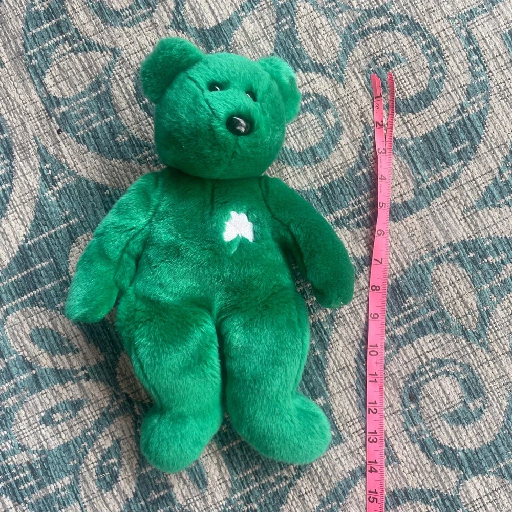 The Beanie Buddy ERIN Green Bear Shamrock St. Patrick's‎ Day 1998 - Size 14